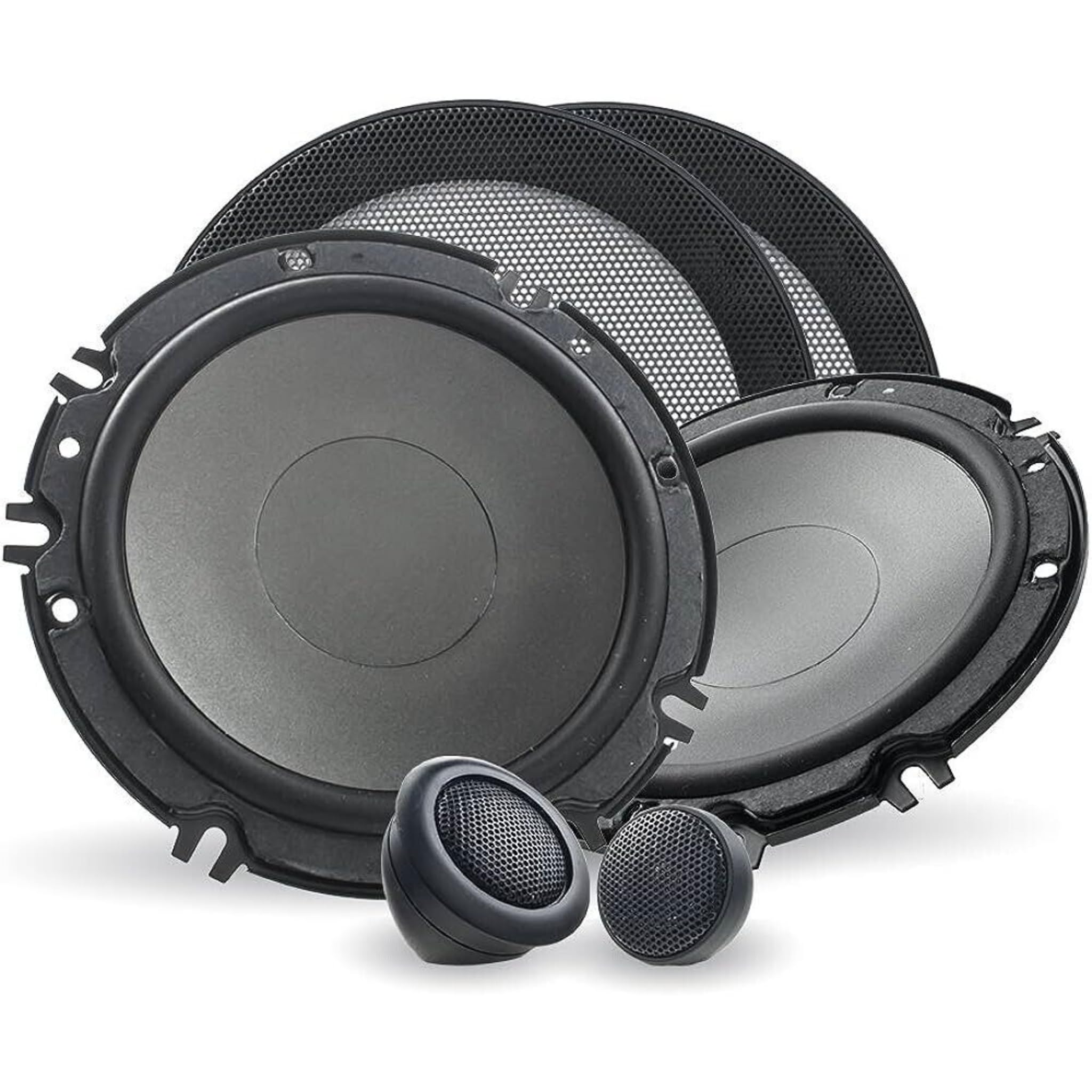Z Series 17cm 2 Way Shallow mount Component Car Speaker 160w - Grill Included - Tweeter frame and construction included - Shallow mount design with compact basket design for easy installation