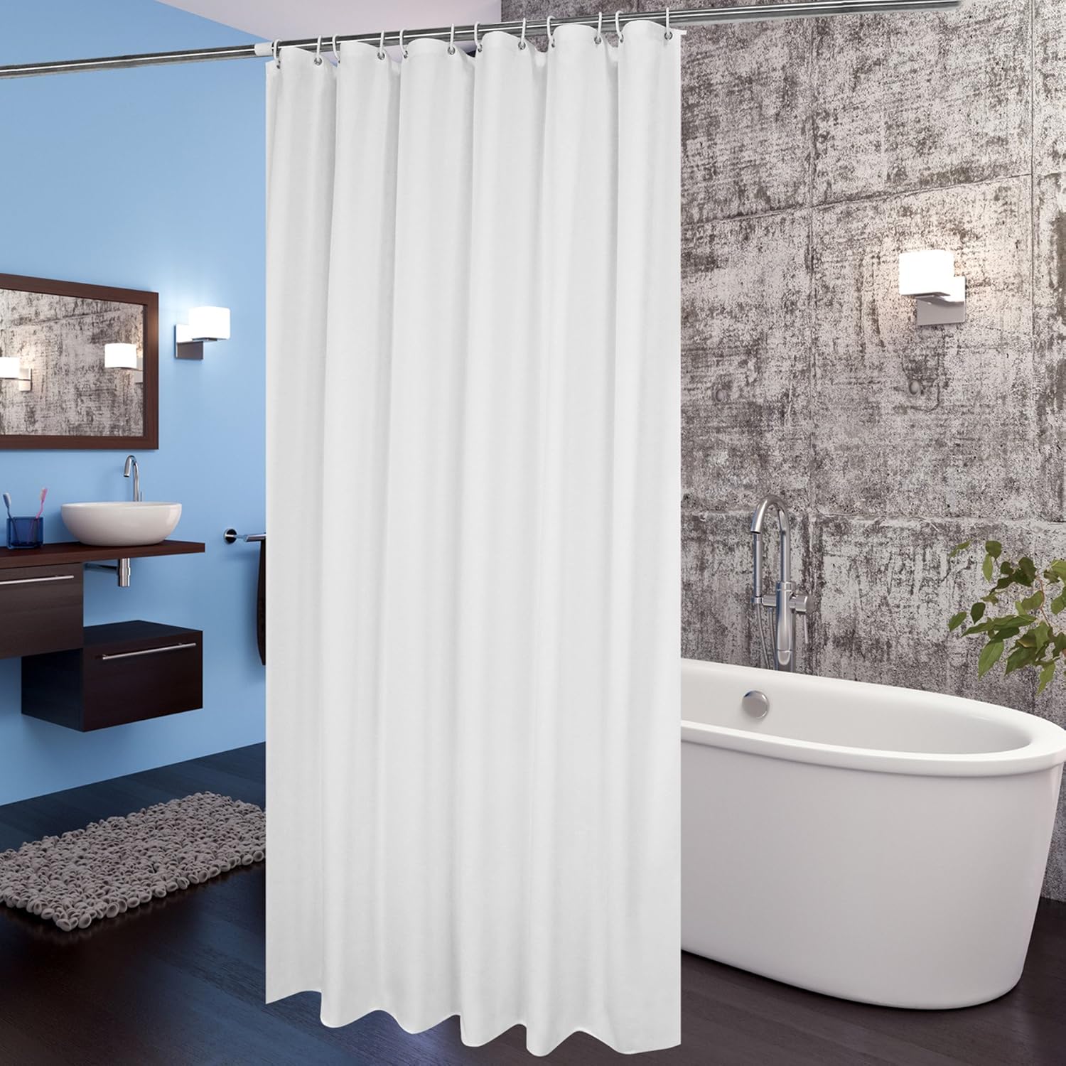 Amazon Com Aoohome Fabric Shower Curtain 36 X 72 Inch Stall Size