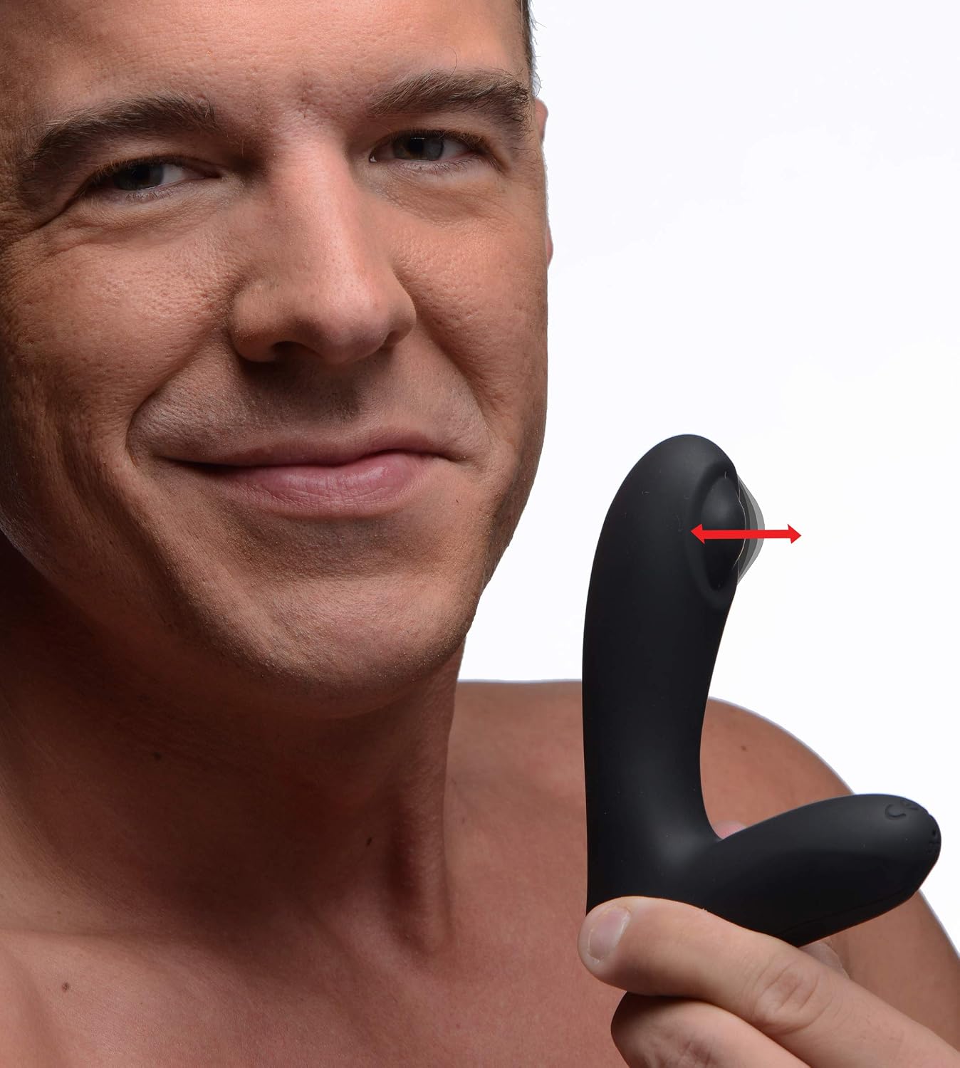 XR Brands 12X P-Pulse Tapping Prostate Stimulator - Black