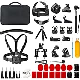 AKASO 60 in 1 Action Camera Accessories Kit | Compatible with AKASO EK7000/EK7000 Pro/Brave 4/Brave 7 LE/Brave 7/Brave 8/V50X/GoPro Hero 13 12 11 10/DJI Omso Action