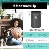 Coffee Gator 1900 mL Airtight Canister with CO2 Valve Date Tracker view 3