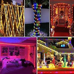 Nazuwke 66Ft LED Rope Lights Outdoor, 18 Colors