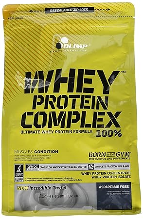 Olimp Whey Protein Complex 100% Zip bag, Geschmack Cookies Sahne, 1er Pack (1 x 700 g)