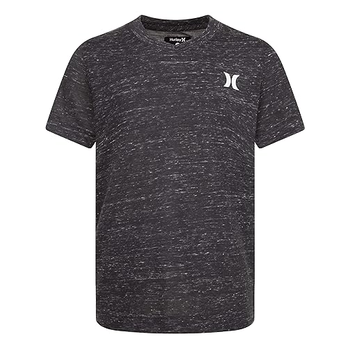 Hurley Boys' Soft Basic T-Shirt, Carbon, 6