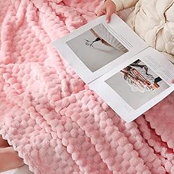 Puncuntex Light Pink Throw Blanket 60"×80" inches