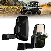 Ranger Door Mounted Side Mirrors for any Polaris Ranger, TXZSXS Ranger Side Mirrors Compatible with 2018-2023 Polaris Ranger CREW SP XP 570 1000 and 2019-2024 Commercial Pro XD 2000G 4000D (Full Door)