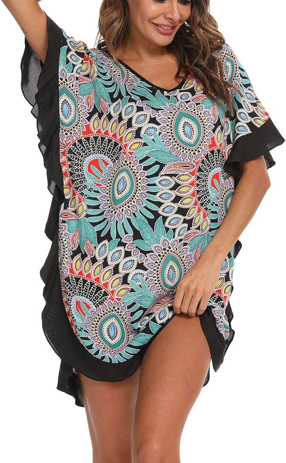 AVIIER Swimsuit Cover Ups Women's Bathing Suit Coverups Dress Bikini Beach Tunic Top SXXL at