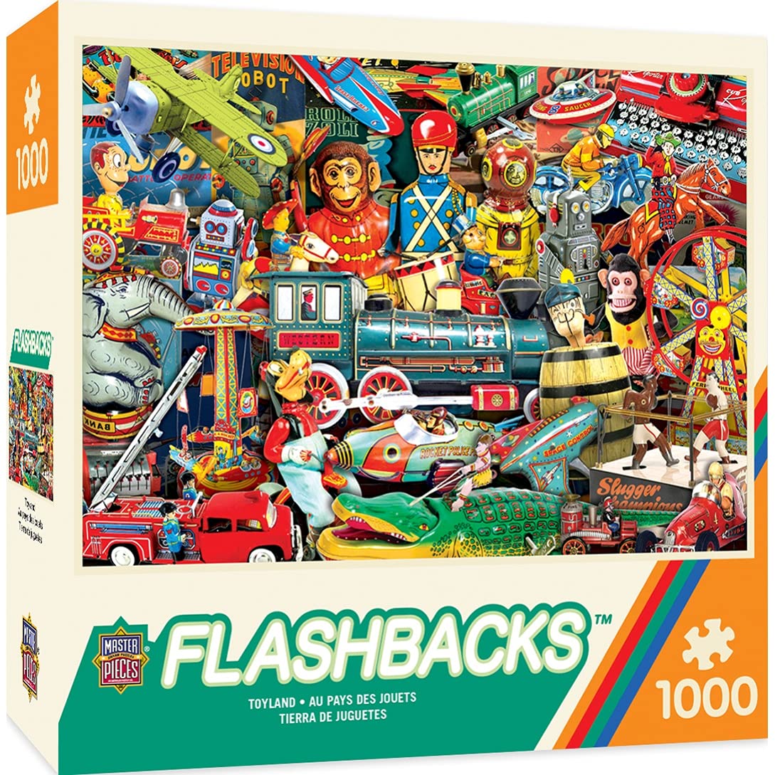 MasterPieces Flashbacks 1000 Puzzles Collection Toyland 1000 Piece J | amzdealz