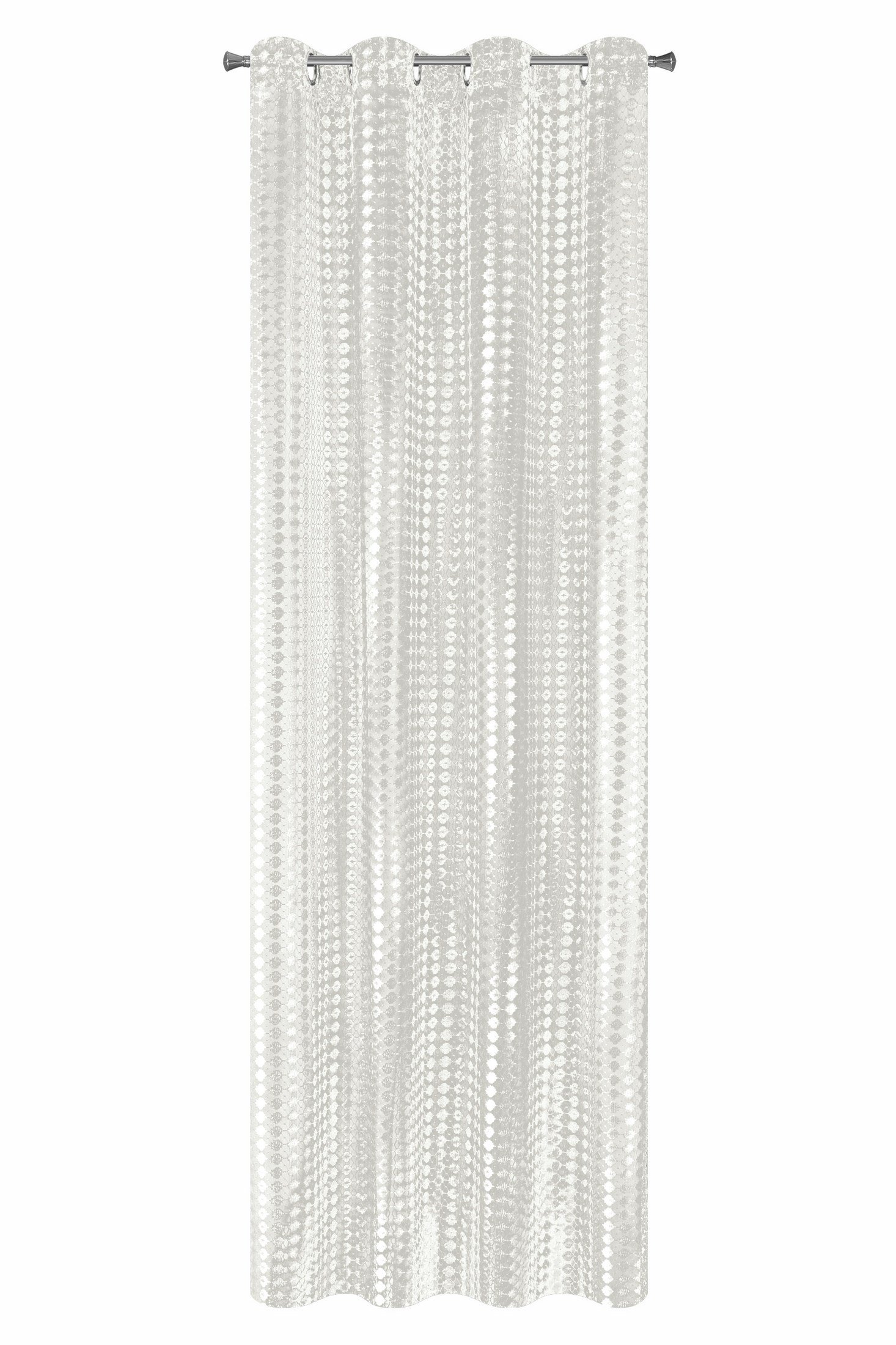 Eurofirany Eyelet Curtain Plain 140 x 250, Polyester, Cream, H250 x B140 cm (1er Pack)