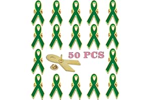 RHUNGIFT 20/50Pack-Cause Awareness Multicolor Ribbon Lapel Pin -Support Your Fundraiser