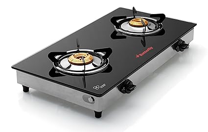 Butterfly Grand 2 Burner Glass Gas Stove