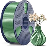 SUNLU 3D Printer Silk Filament,Shiny Silk PLA Filament 1.75mm, Smooth Silky Surface, Great Easy to Print for 3D Printers, Dimensional Accuracy +/- 0.02mm, Silk Bronze 1KG