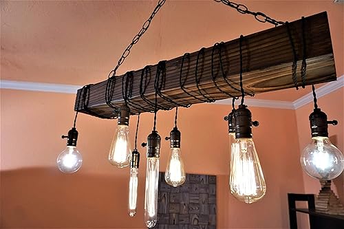 Amazon Com Wood Chandeliers Made In Los Angeles Made Of Real Reclaimed Wood And Eco Friendly Materials All Us Standard Chandelier Farmhouse Chandelier Rustic Chandeliers Dining Room Chandeliers Handmade