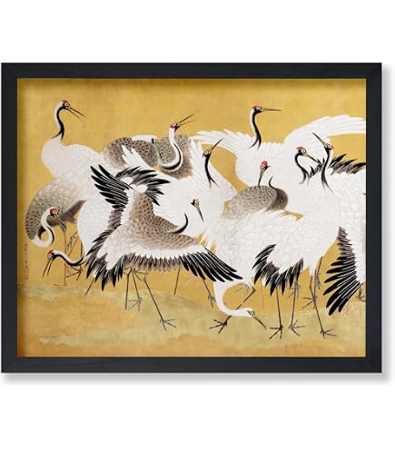Impression D'art Japonaise – Ito Jakuchu – Faisans Dorés Dans La Neige – Tirage Giclée – Encadré Ou Non