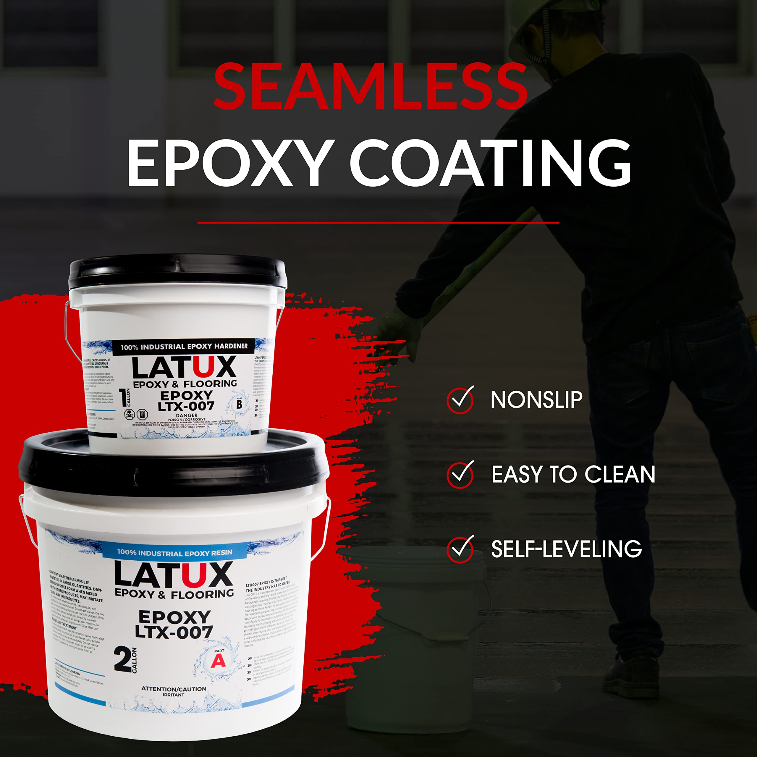Mua LATUX Epoxy Resin Kit, Floor Epoxy Kit for Versatile Use, 3-Gallon ...