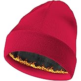 ROYBENS Warm Wool Beanie for Men Women, Thick Fleece Lined Winter Hat Knit Cuff Slouchy Fisherman Beanies Skull Cap