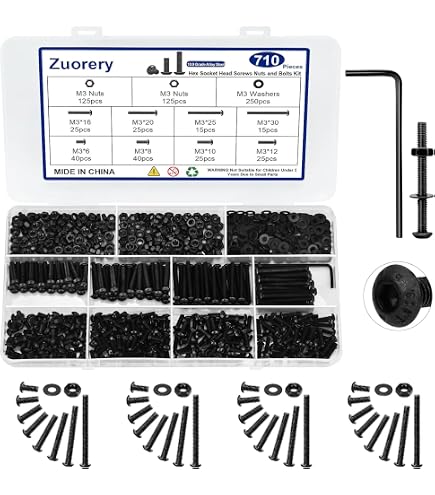 QuarkMRO Black 304 Stainless Steel Torx Countersunk Screws | M1.6 To M10 Metric Sizes