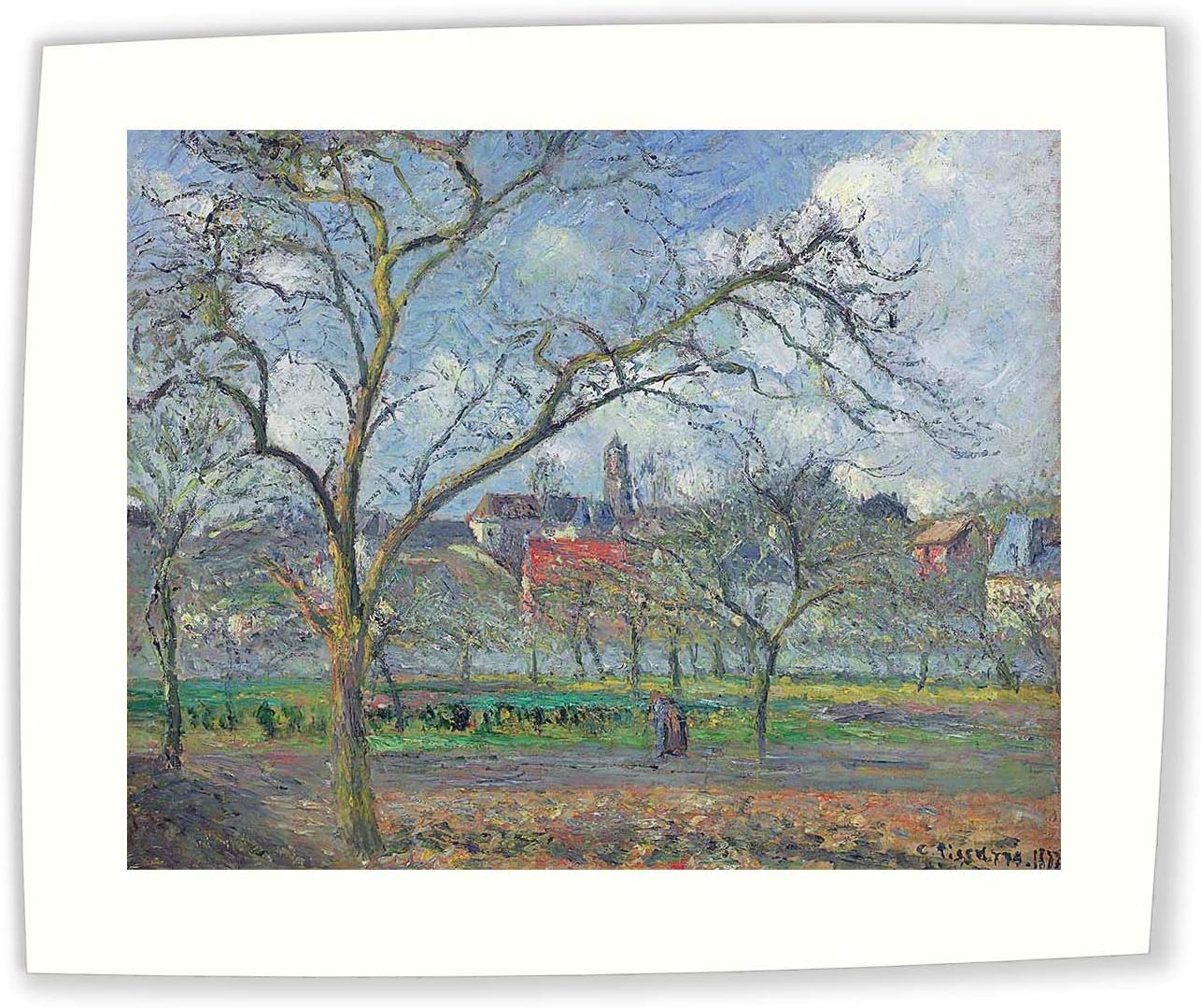 JH Lacrocon Camille Pissarro - Huerto Saint-Ouen-LAumone Invierno ...