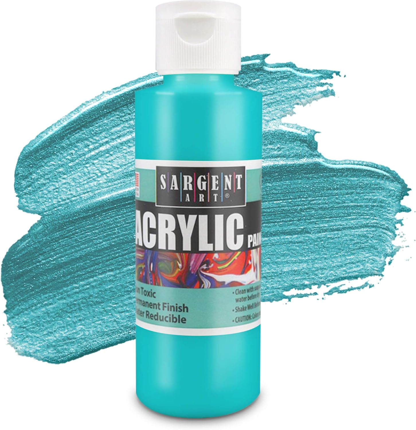 22-4806 Sargent Art Primary Acrylic Paint Set, 4 Ounce, 6-Pack
