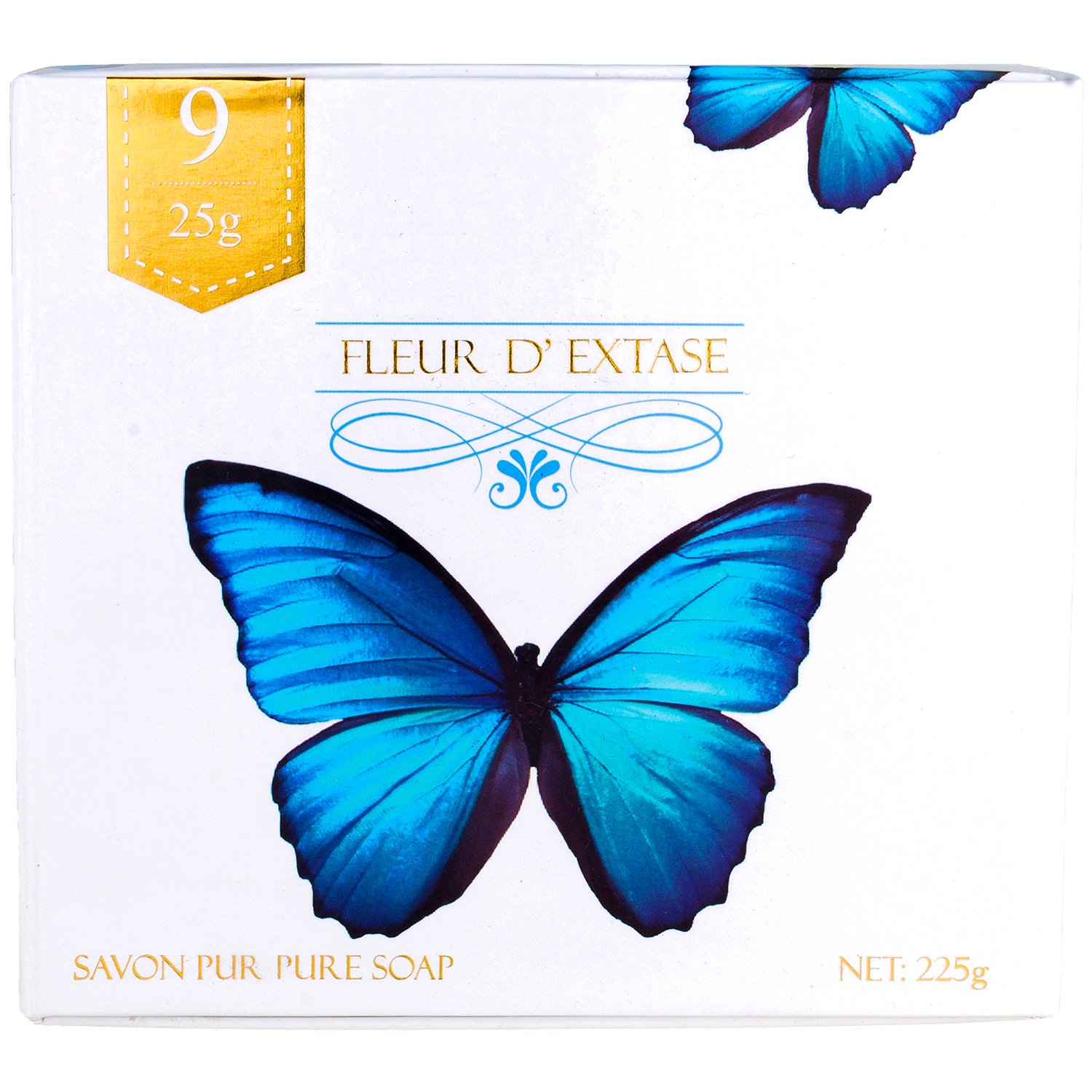 Fleur D' Extase (Ecstacy) Soap 25 Gram Bars Of Guest Soaps - All Natural (Gift Set of 9 Soaps): Beauty