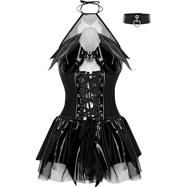 Amazon.com: ETERNALMARK Misa Amane cosplay Faux Leather Goth Dress Outfit  Costume Anime Women halloween Clothing Suits (Small) : Clothing, Shoes &  Jewelry