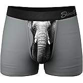 Shinesty Ball Hammock Mens Trunk Underwear with Pouch for Balls, Ultra Soft, Moisture-Wicking, Modal Underwear, 3-Inch Inseam