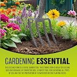 Srendi 2 Pieces Carbon Steel Garden Tool Set Fork and Spade Heavy Duty view 7