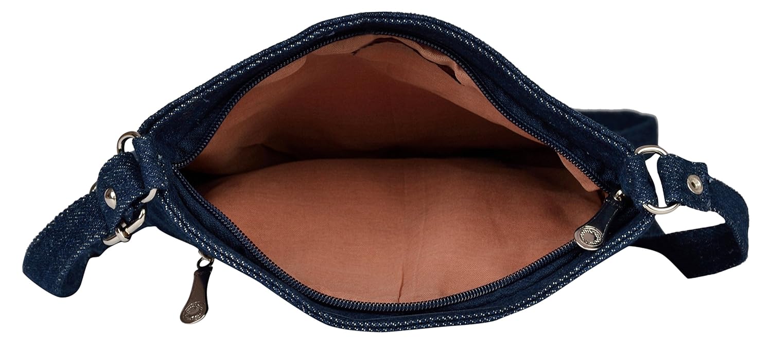 exotique women's sling bag (blue, cw00022bl)