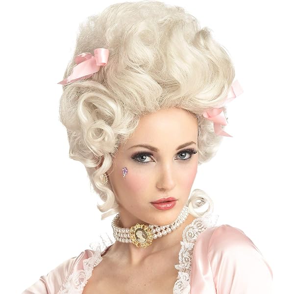 Women's Baroque Rococo Short Corkscrew Locks Wig – White Blonde Curly, Vintage Style, WIG ME UP