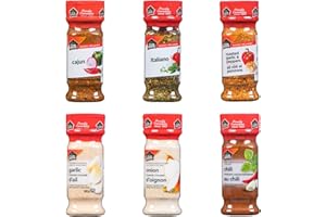 Club House, Quality Natural Herbs & Spices, New Cook Starter Pack, 6 Count (garlic powder, onion powder, chili powder) - Amaz