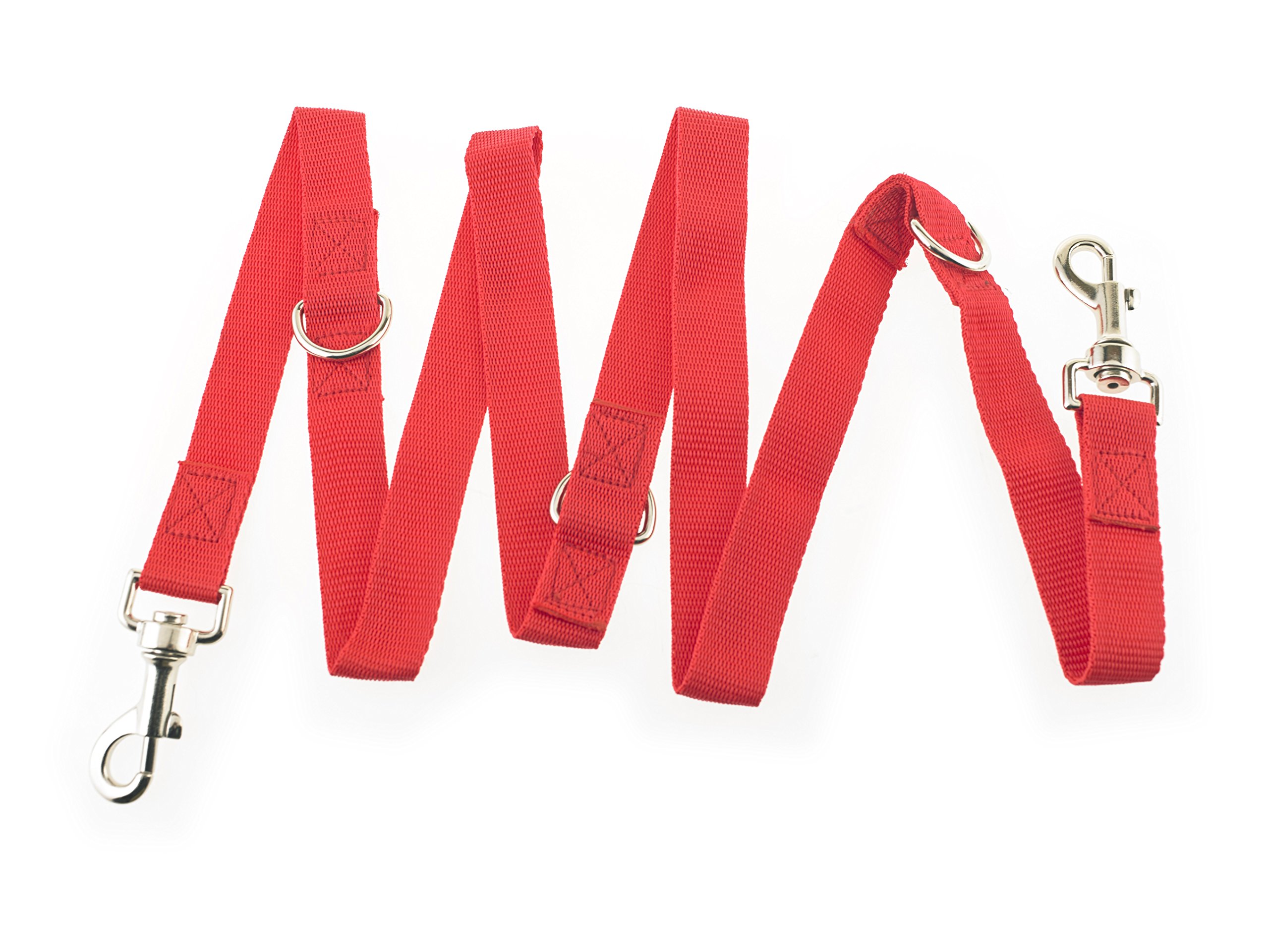 Maximum Pet Products Police style Red dog training lead Multiple colours 6ft//18m