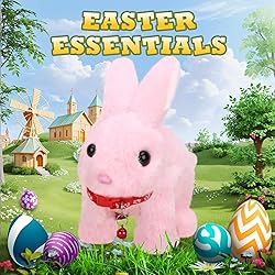 NOLAKMI Easter Bunny Stuffed Animal, Ideal Easter