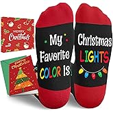 HAPPYPOP Christmas Socks for Women Men - Unisex Xmas Stocking, Holiday Gift Ideas for Teens