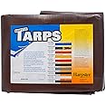 Super Heavy Duty Brown Tarp 8 Oz, 12'X20'
