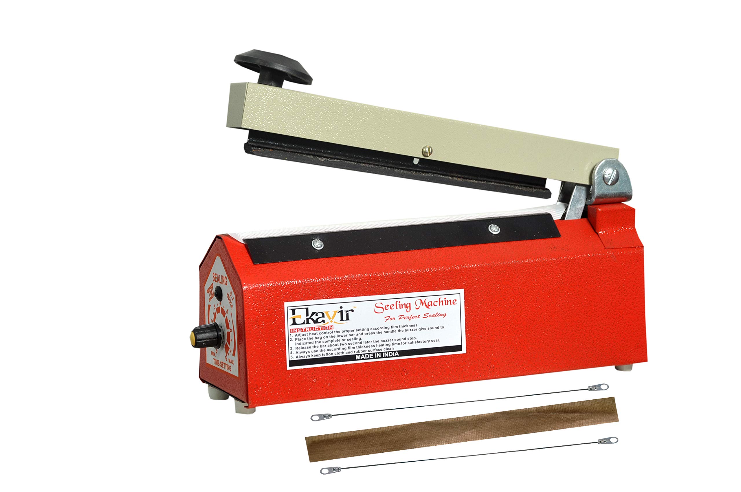 Ekavir Hand Table Top Heat Sealer Machine For Plastic Pouch