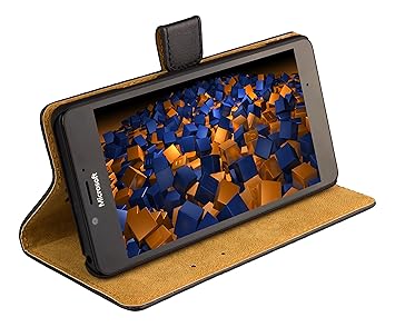 mumbi Ledertasche im Bookstyle für Mircosoft Lumia 950 Tasche