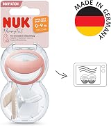 NUK MommyFeel Baby Dummy 0-9 Months BPA-Free Silcone Blush Sandstone 2 Count view 7