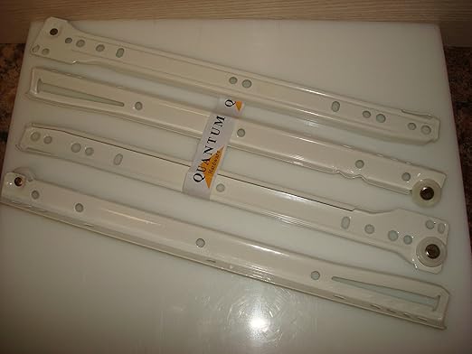 20 Inch 75 Lb White Epoxy Coated Cabinet Drawer Slides 20 Pair