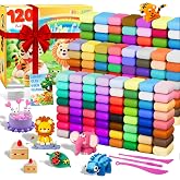 MuseLuxe 120 Colors Air Dry Clay Kit with Sculpting Tools | Safe &amp; Non-Toxic Modeling Clay for Kids&rsquo; DIY Crafts, Creative Projects, Arts Activities and Handmade Gifts for Boys and Girls
