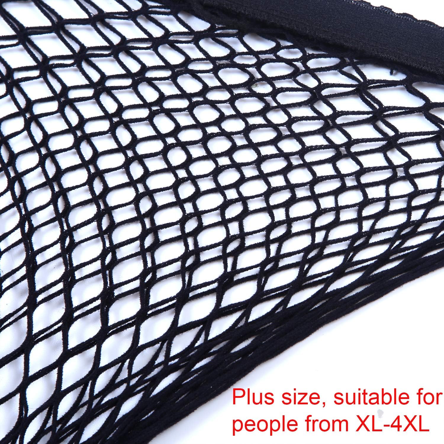 ANECO 4 works Plus Size Fishnets Tights Sexy Black Fishnet Pantyhose Stockings Cross Mesh Tights Thigh High Stockings - Image 4