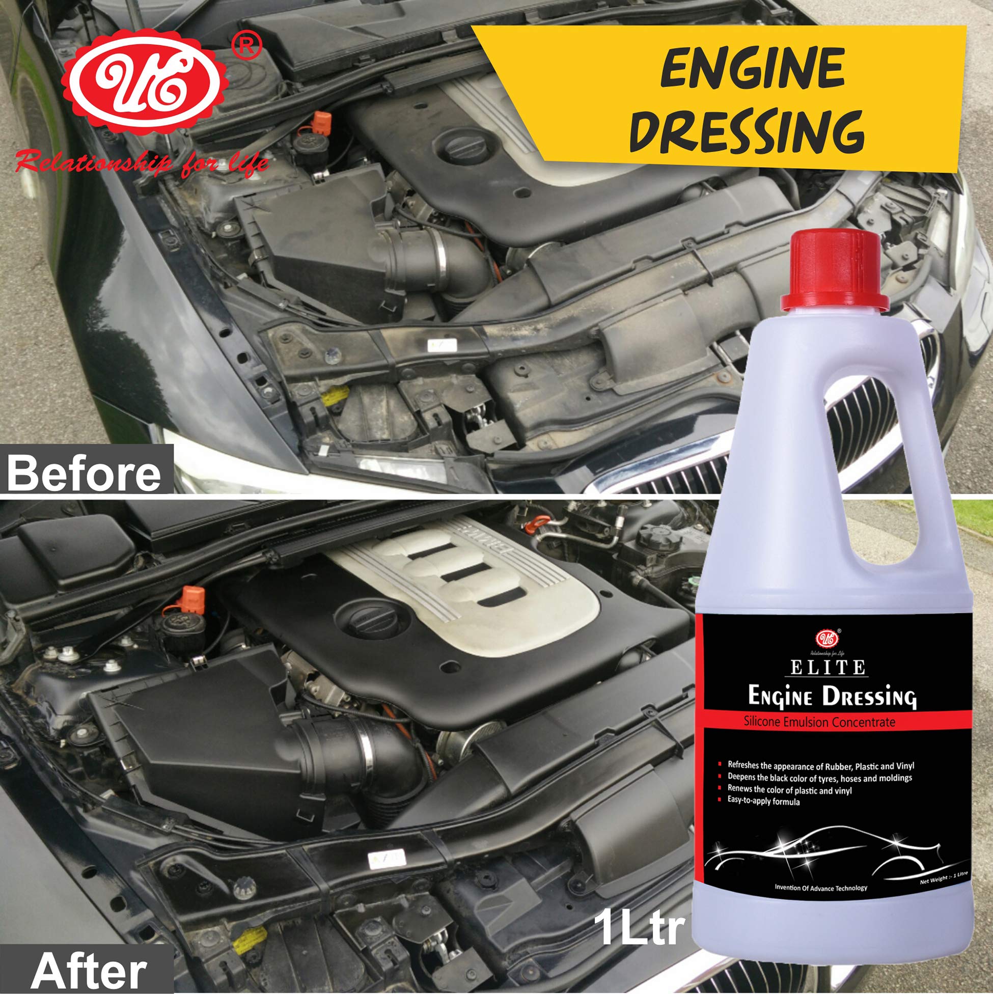 Buy UE Elite Engine Dressing Silicone Emulsion Concentrate For Car -1 ...