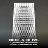 Corsair 3000D AIRFLOW White Mid-Tower PC Case 2x SP120 ELITE Fans 4-Slot GPU view 5