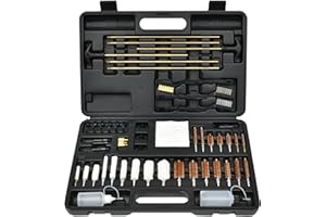 GLORYFIRE Gun Cleaning Kit Universal for Guns, Gun Brushes for Pistol, Handgun, Shotgun, Elite Brass Rods and Wire Rope, Hunting Gear Gun Accessories for Men