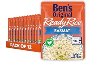 BEN'S ORIGINAL Ready Rice Basmati Rice, Easy Side Dish, 8.5 oz Pouch (Pack of 12)
