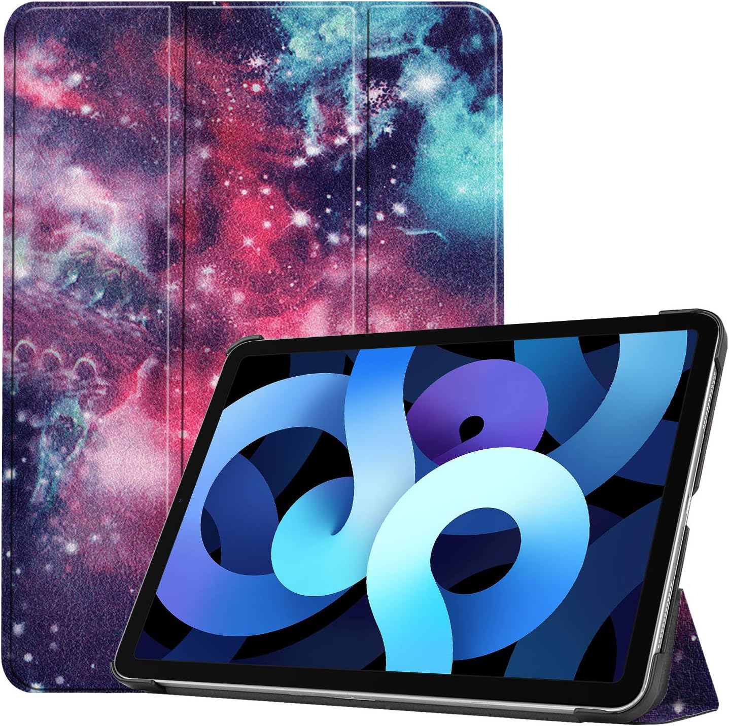 Lobwerk Tablet Case for Apple iPad Air 4 2020 4th Generation 10.9 Inch Slim Case with Stand Function and Auto Sleep/Wake Function