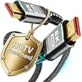 10K 8K HDMI Cable 2.1, Available 1.5FT 3.3FT 5FT 6.6FT 10FT 13FT 16FT 20FT 25FT Lengths for Selection,Ultra High Speed HDMI C