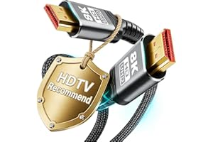 10K 8K HDMI Cable 2.1, Available 1.5FT 3.3FT 5FT 6.6FT 10FT 13FT 16FT 20FT 25FT Lengths for Selection,Ultra High Speed HDMI C