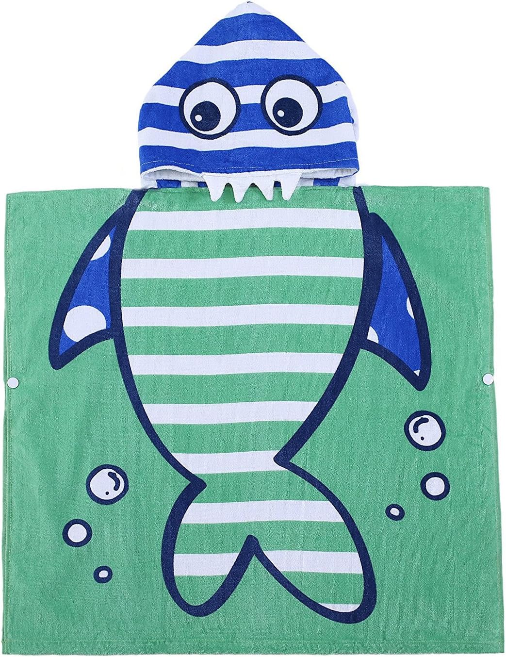 Small Shark Hooded Baby Towel - 100% Cotton Bath Towel