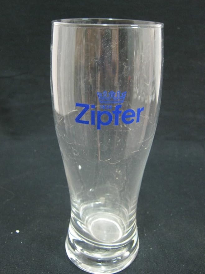 Beer Glass Zipfer Beer A Vintage 0.25l Beer Glass. Austria, Einhar 99 Beer Glasses