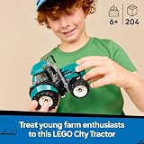 LEGO City Tractor Toy 60498 Farm Vehicle Kit with Farmer Minifigure view 2